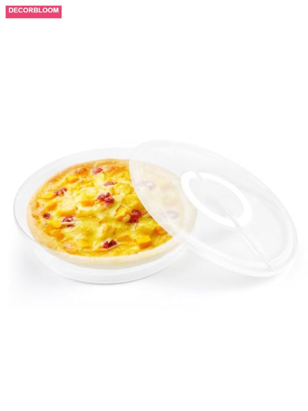 Clear Pie Container with Lid and Handle, 11.5", Round Food Storage